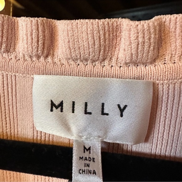 MILLY ribbed knit wrap ruffle trim dress FINAL PRICE NO OFFERS - Picture 6 of 6